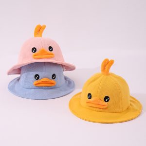 かわいいアヒルデザインの子供用バケットハットをカスタマイズする