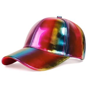PU レザーのストリートダンスパフォーマンス用ベースボールキャップをカスタマイズする。